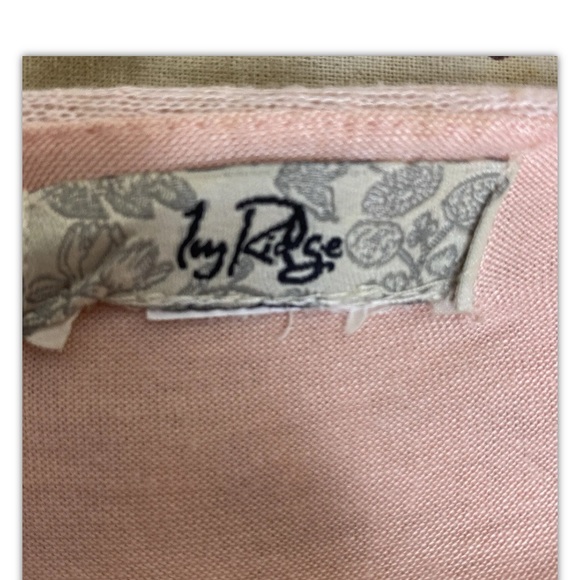 Ivy Ridge Women’s Dolman Sweater Top XL Pink Small White Pearls Semi-Sheer - Picture 10 of 11